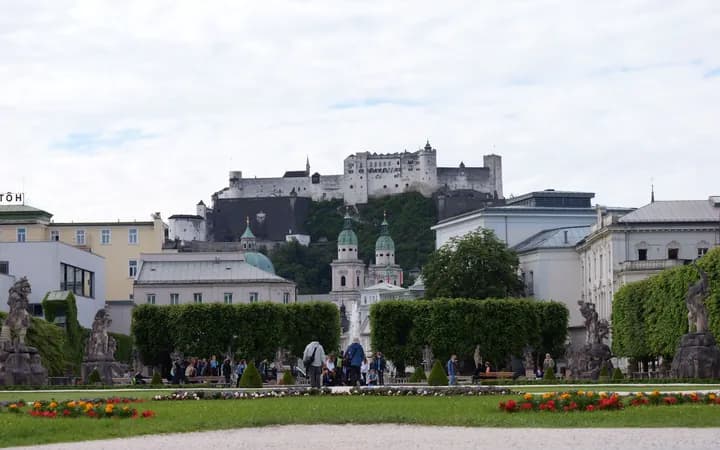 Salzburger Altstadt mit Festung Hohensalzburg